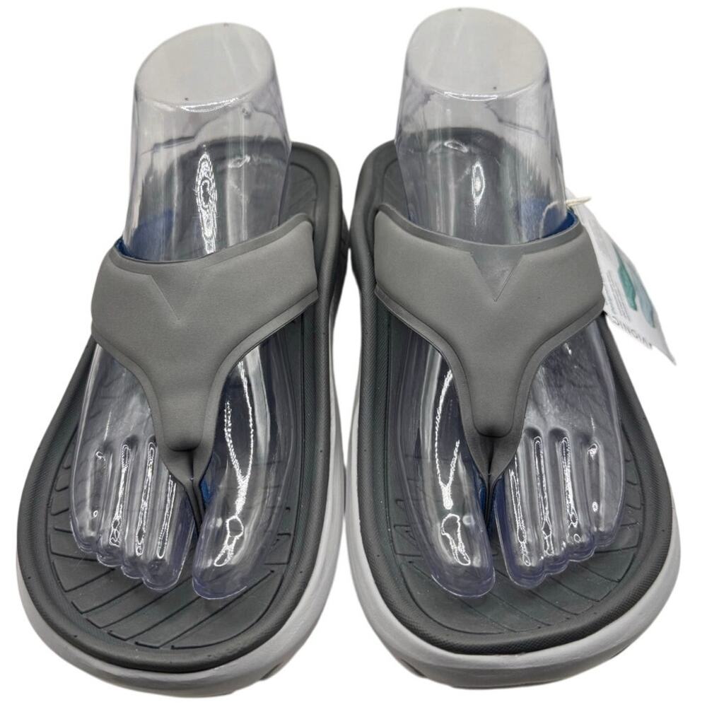 NEW Vionic Restore Recovery Sandal Thong Flip Flops Gray Women Size 7